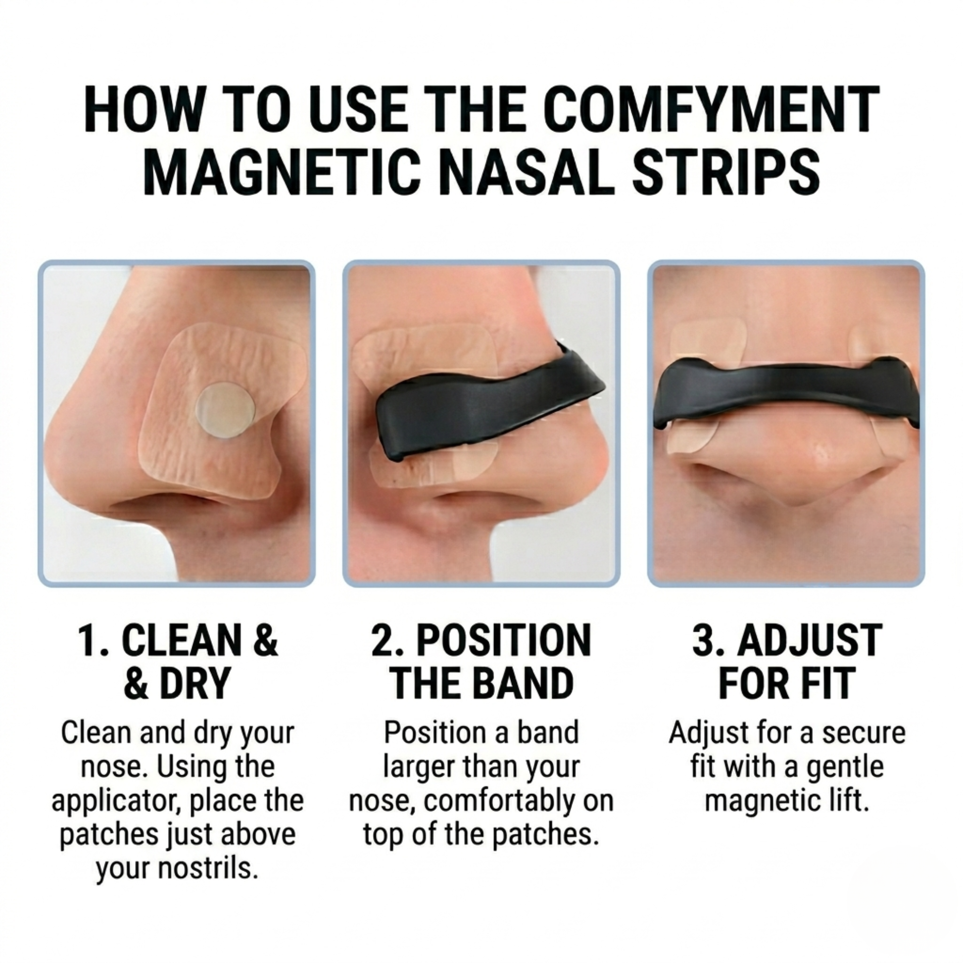 The Comfyment Magnetic Nasal Strips